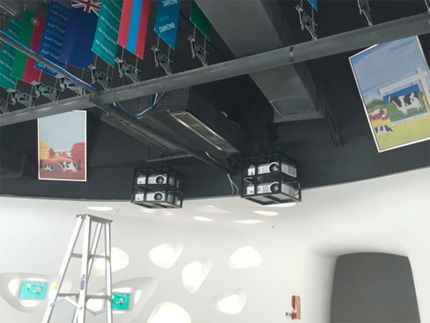 NEC新品激光商務投影機點亮蒙牛展廳，引領商務投影市場新潮流